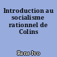 Introduction au socialisme rationnel de Colins