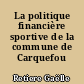La politique financière sportive de la commune de Carquefou