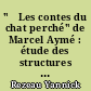 "�Les contes du chat perché" de Marcel Aymé : étude des structures du récit