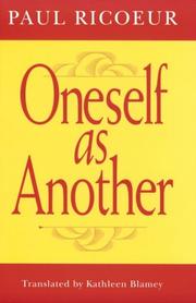 Oneself as another