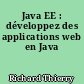 Java EE : développez des applications web en Java