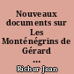 Nouveaux documents sur Les Monténégrins de Gérard de Nerval
