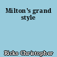 Milton's grand style