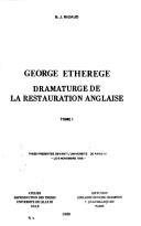 George Etherege : dramaturge de la Restauration anglaise