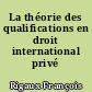 La théorie des qualifications en droit international privé