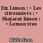 Etz Limon : = Les citronniers : = Shajarat limon : = Lemon tree
