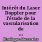 Intérêt du Laser Doppler pour l'étude de la vascularisation de la muqueuse palatine