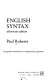 English syntax : a programmed introduction to transformational grammar