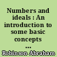 Numbers and ideals : An introduction to some basic concepts of algebra and number theory