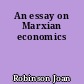 An essay on Marxian economics