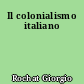 Il colonialismo italiano