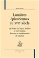 Lumières épicuriennes au XVIIe siècle : La Mothe Le Vayer, Molière et La Fontaine, lecteurs et continuateurs de Lucrèce