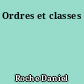 Ordres et classes