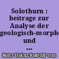 Solothurn : beitrage zur Analyse der geologisch-morphologischen und kulturgeographischen struktur einer stadtregion