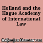 Holland and the Hague Academy of International Law