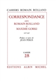 Cahiers Romain Rolland : 28 : Correspondance Romain Rolland-Maxime Gorki