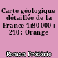 Carte géologique détaillée de la France 1:80 000 : 210 : Orange