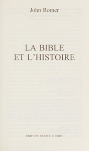 La Bible et l'Histoire