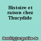 Histoire et raison chez Thucydide