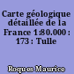 Carte géologique détaillée de la France 1:80.000 : 173 : Tulle