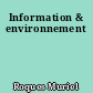 Information & environnement