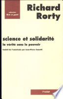 Science et solidarité : la vérité sans le pouvoir