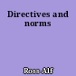 Directives and norms