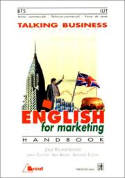 English for marketing : handbook : BTS action commerciale-force de vente...