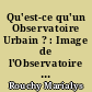 Qu'est-ce qu'un Observatoire Urbain ? : Image de l'Observatoire Urbain de la ville de Nantes