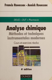 Analyse chimique : méthodes et techniques instrumentales modernes