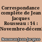 Correspondance complète de Jean Jacques Rousseau : 14 : Novembre-décembre 1762