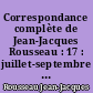 Correspondance complète de Jean-Jacques Rousseau : 17 : juillet-septembre 1763 : Lettres 2787-2946