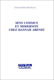 Sens commun et modernité chez Hannah Arendt