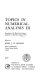 Topics in numerical analysis III : proceedings of the Royal Irish Academy conference on numerical analysis, 1976