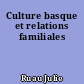 Culture basque et relations familiales