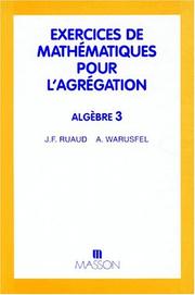 Exercices de mathématiques pour l'agrégation : Algèbre 3