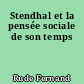 Stendhal et la pensée sociale de son temps