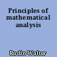 Principles of mathematical analysis