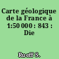 Carte géologique de la France à 1:50 000 : 843 : Die