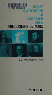 La Pensée des précurseurs de Marx