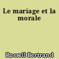 Le mariage et la morale