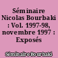 Séminaire Nicolas Bourbaki : Vol. 1997-98, novembre 1997 : Exposés 835-839