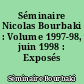Séminaire Nicolas Bourbaki : Volume 1997-98, juin 1998 : Exposés 845-849