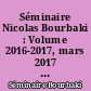 Séminaire Nicolas Bourbaki : Volume 2016-2017, mars 2017 : Exposés 1128-1131