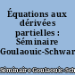 Équations aux dérivées partielles : Séminaire Goulaouic-Schwartz, 1979-1980