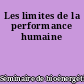 Les limites de la performance humaine