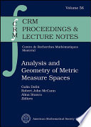 Analysis and geometry of metric measure spaces : lecture notes of the 50th Séminaire de Mathématiques Supérieures (SMS), Montréal, 2011