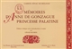 Mémoires d'Anne de Gonzague, princesse Palatine