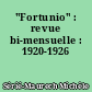 "Fortunio" : revue bi-mensuelle : 1920-1926