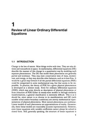 Nonlinear ordinary differential equations and their applications
